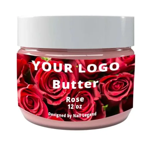 Private Label Body Butter in Rose Flavor Salon Manicure Ideal Cream Form for Intensive – product detail view, wholesale