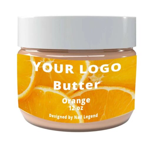Organic Orange Flavor Body Butter Private Label Salon-Grade Cream for Intensive Hydration – product detail view, wholesale
