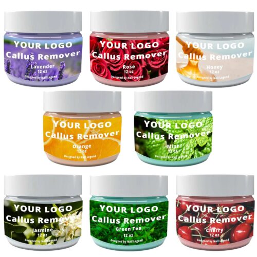 Private Label 12oz Foot Callus Remover Gel Custom Scents Exfoliator for Cracked Heel – product detail view, wholesale