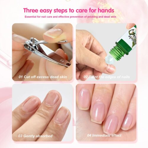 5ml RollerBall Cuticle Oil for Nail Care Gel Liquid Strengthener and Moisturizer That – product detail view, wholesale