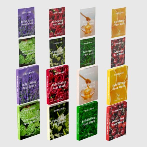 Private Label Foot Mask Custom Flavor Socks Pedicure Treatment Moisturizing Exfoliating – product detail view, wholesale