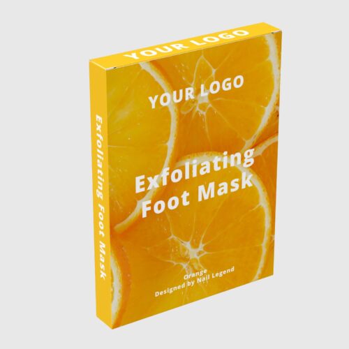Orange Foot Mask Private Label Pedicure Treatment Moisturizing Exfoliating Dead Skin – product detail view, wholesale