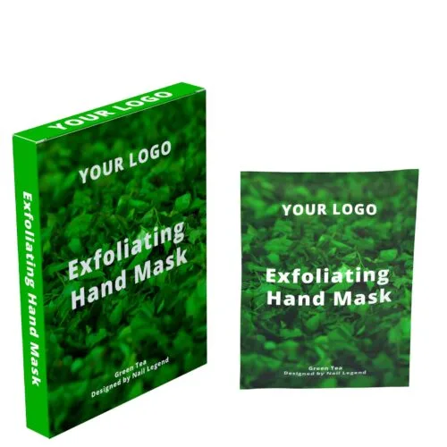 Green Tea Hand Mask Private Label Manicure Treatment Moisturizing Exfoliating Finger Dead – product detail view, wholesale