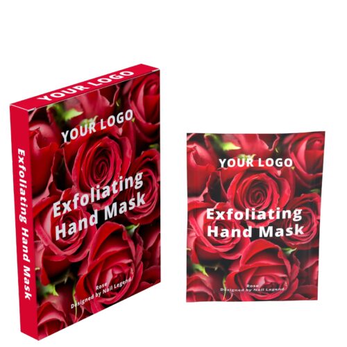 Rose Hand Mask Private Label Manicure Treatment Moisturizing Exfoliating Finger Dead Skin – product detail view, wholesale