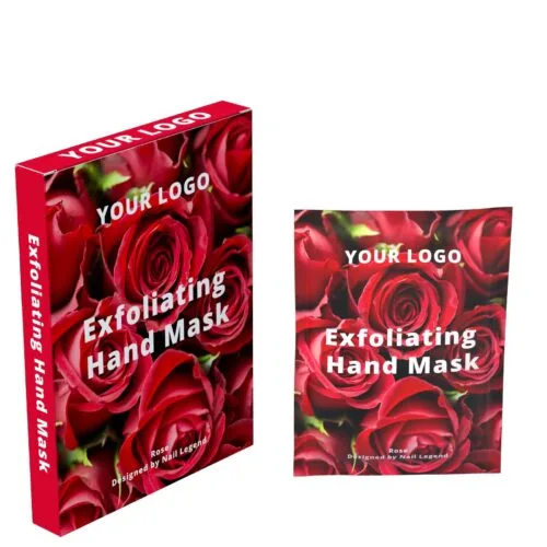 Rose Hand Mask Private Label Manicure Treatment Moisturizing Exfoliating Finger Dead Skin – product detail view, wholesale