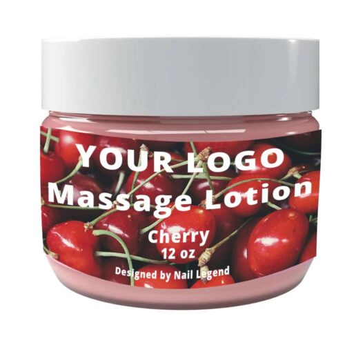 Organic Vegan Massage Lotion with Cherry Flavor Private Label for Nail Salon Spa Pedicure – product detail view, wholesale