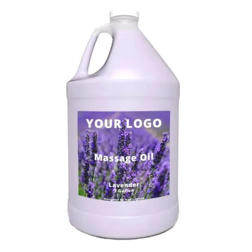 Custom 1 Gallon Professional Salon Spa Massage Oil Private Label Scents Moisturizes & – product detail view, wholesale