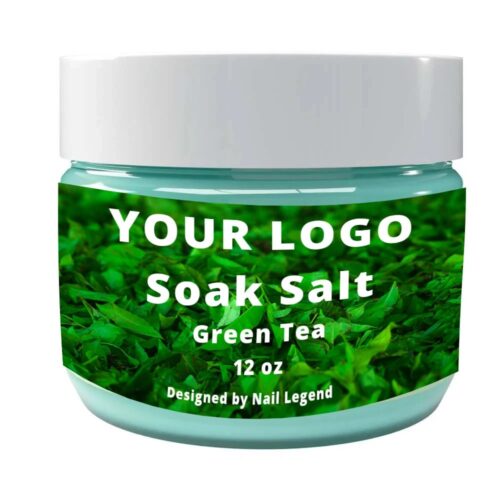 Private Label GreenTea Flavor Dead Sea Salt Soak Salon Spa Treatment for Revitalizing – product detail view, wholesale