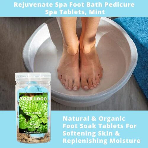 Mint Spa Tablets 250g, Quick-Dissolve, Natural Organic, Strong Scents, Perfect for Salon – product detail view, wholesale