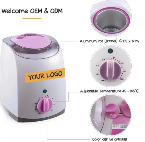 Classic 800ml Single Pot Wax Heater — 27oz, Electronic – product detail view, wax heater wholesale for salons and distributors