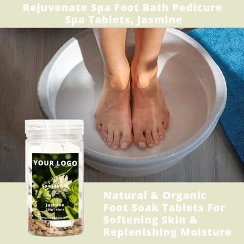 Nail Legend Jasmine Spa Tablets 250g OBM Quick-Dissolve Natural Organic Strong Scents for – product detail view, wholesale