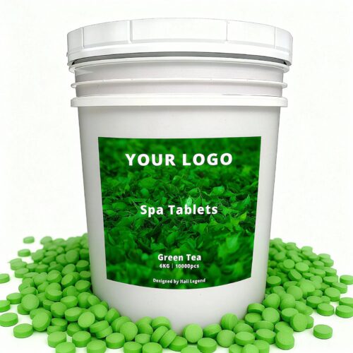 Nail Legend Green Tea Spa Tablets 6kg Quick-Dissolve Natural Organic Tea Scent All Skin – product detail view, wholesale