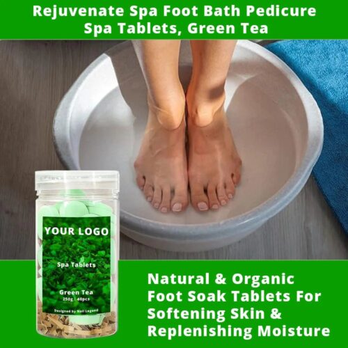 Green Tea Spa Tablets 250g, Quick-Dissolve, Natural Organic, Strong Scents, Perfect for – product detail view, wholesale