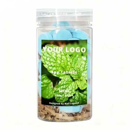 Mint Spa Tablets, Quick-Dissolve, Natural Organic, Strong Scents, Perfect for Salon – product detail view, wholesale