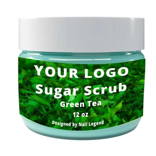Nail Legend Private Label Green Tea Flavor Sugar Scrub Salon Quality Deep Exfoliating – product detail view, wholesale