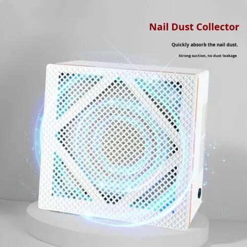 Portable 60W Nail Vacuum Cleaner Strong Suction Electric Dust Collector for Manicure – product detail view, wholesale