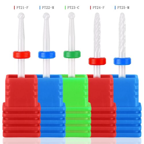 Portable 2.35mm Ceramic Nail Drill Bit Cross Cut Under Cleaner Manicure Tool – product detail view, wholesale