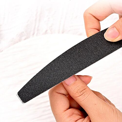 Double-Sided Stainless Steel Heart-Shape Nail File Colorful Sandpaper Replaceable – product detail view, wholesale