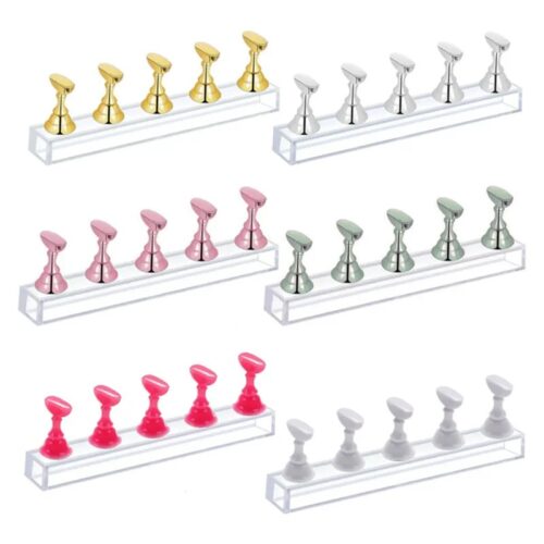 Professional Magnetic Nail Tips Holder Portable Acrylic Display Stand with Magnet 5 – product detail view, wholesale