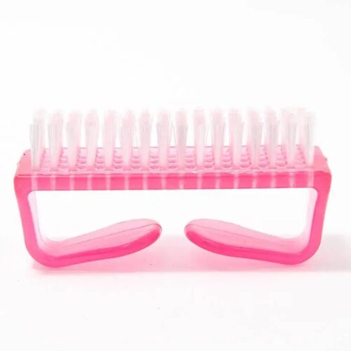 Professional Flat Nylon Horn Nail Cleaning Brushes for Manicure and Pedicure Plastic for – product detail view, wholesale
