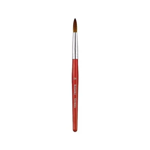 French Nail Art Tool 100% Pure Animal Hair Acrylic Brush Kolinsky Crimped Wood Handle Soft – product detail view, wholesale