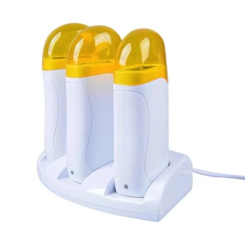 Portable Triple Roll-On Wax Heater Kit — 100ml × 3, Thermostat – product detail view, wax heater wholesale for salons and distributors