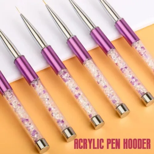 Professional Japanese Nylon Hair Liner & Needle Tube Type Painting Pen Purple Drill Rod – product detail view, wholesale