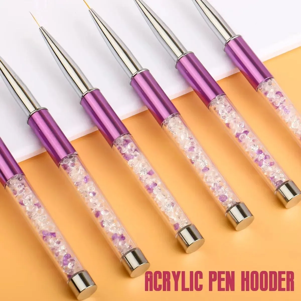 Professional Japanese Nylon Hair Liner & Needle Tube Type Painting Pen Purple Drill Rod – product detail view, wholesale