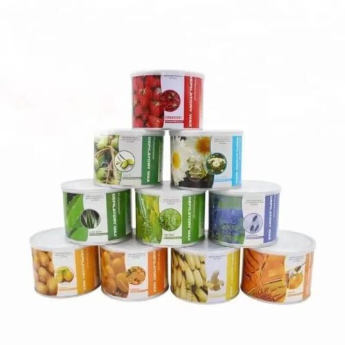 Custom Printed 400g Face Hair Removal Wax Pot Soft Wax for Professional Salon & Home Use – product detail view, wholesale