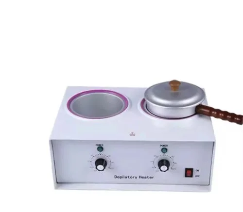 UL / FCC Dual Pot Wax Heater — 450g + 800g, Private Label – product detail view, wax heater wholesale for salons and distributors