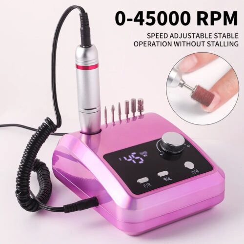 Professional 45000 RPM Electric Nail Drill HD Display Metal Manicure Pen – product detail view, professional nail drill wholesale