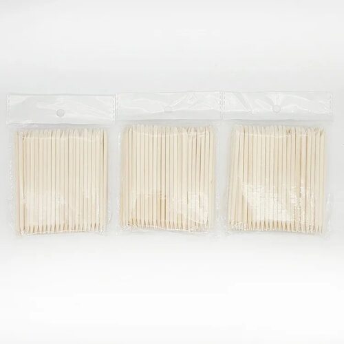 Wholesale 100Pcs Double Headed Orange Wood Stick Cuticle Pusher Manicure - Orange Wood Cutic... – product detail view, cuticle stick / pusher wholesale