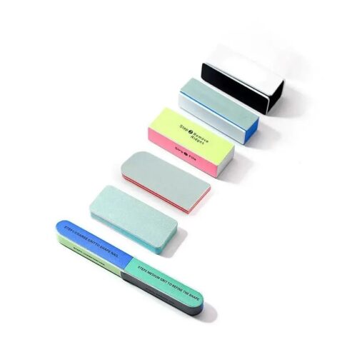 Wholesale 7 Way Nail File and Buffer Block Washable Emery Boards for Acrylic - Disposable Na... – product detail view, disposable nail file / emery wholesale