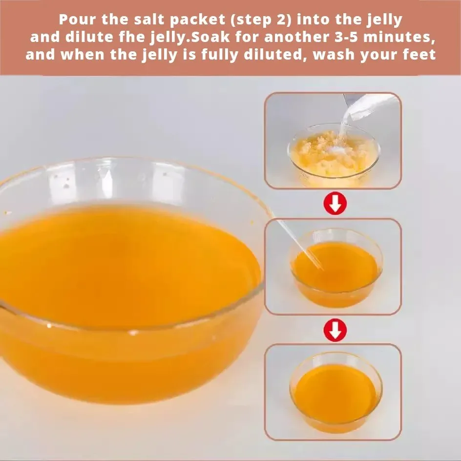 Custom Scented Green Tea Keratin Care Pedicure Moisturizing Relaxing Crystal Jelly Salt – material and finish closeup