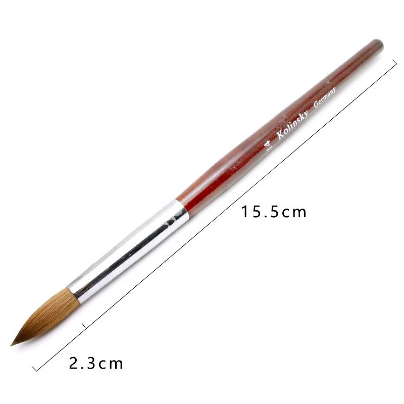 Direct Sale From Factory Mink Hair Kolinsky Crystal Nail Art Pen Single Pack Carved Pen – material and finish closeup