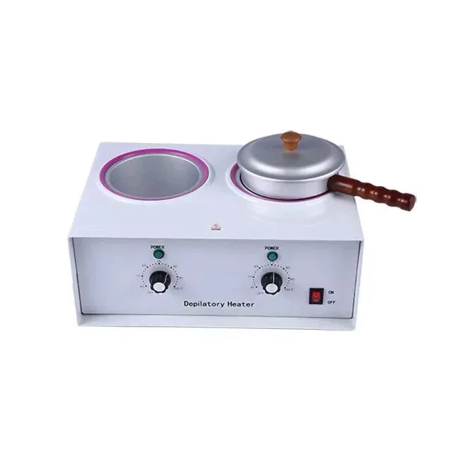 UL / FCC Dual Pot Wax Heater — 450g + 800g, Private Label – feature and component closeup