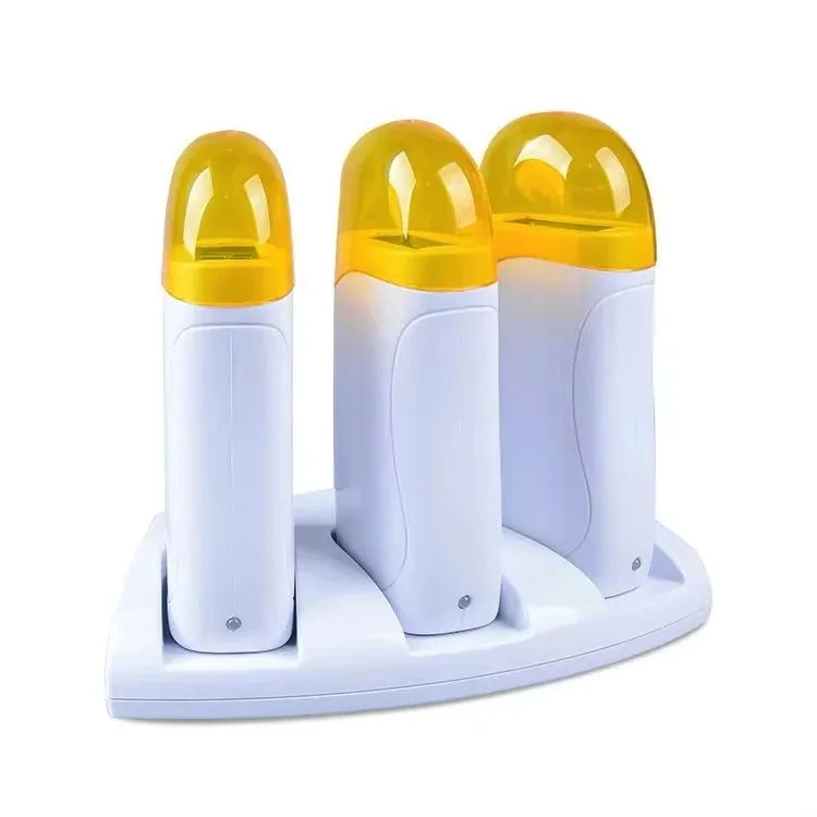 Portable Triple Roll-On Wax Heater Kit — 100ml × 3, Thermostat – feature and component closeup