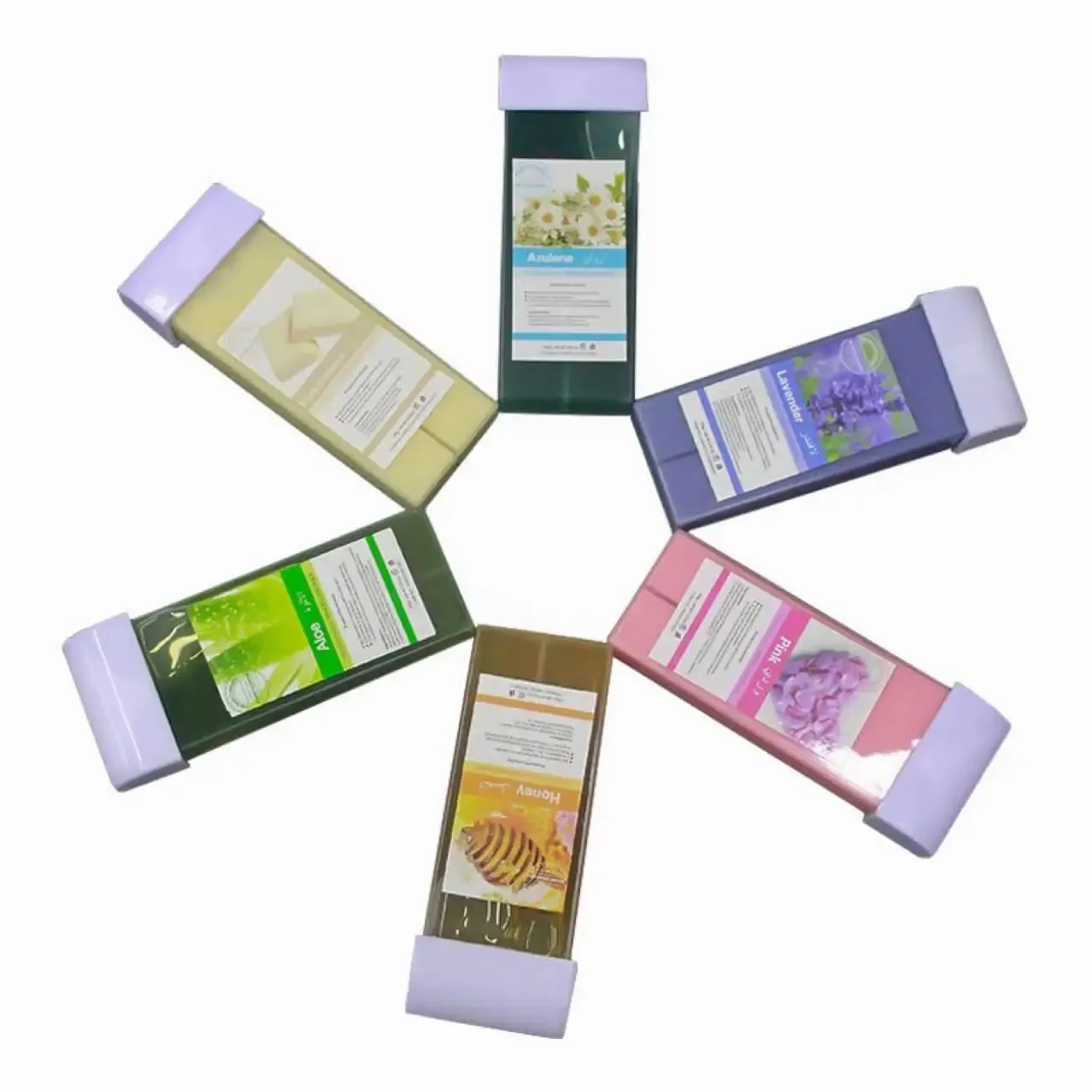 Rosin-Free Roll-On Wax Cartridge 5 Flavors (100ml) – salon and spa application reference, B2B wholesale