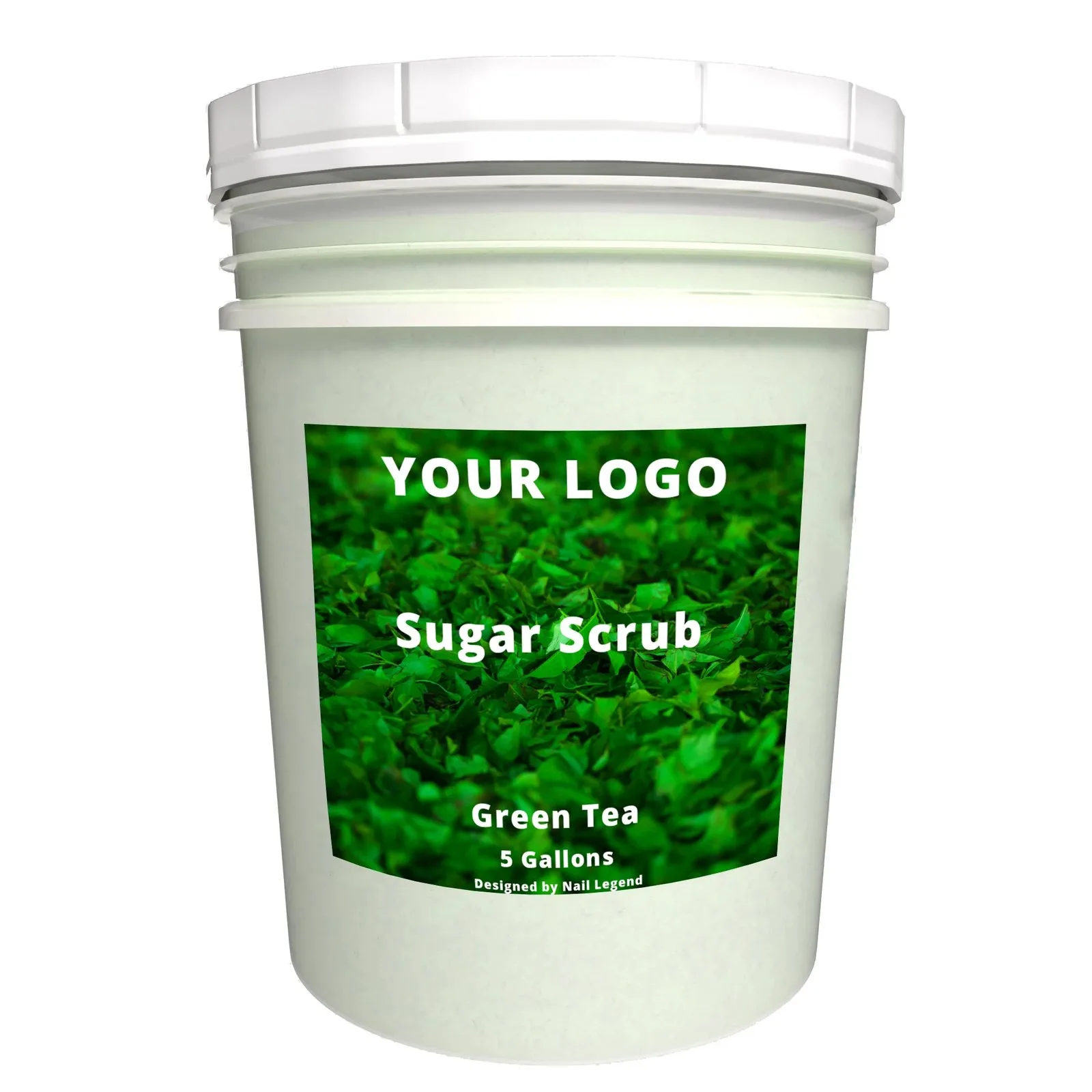 Nail Legend Private Label Green Tea Flavor Sugar Scrub Salon Quality Deep Exfoliating – professional salon use reference, B2B wholesale