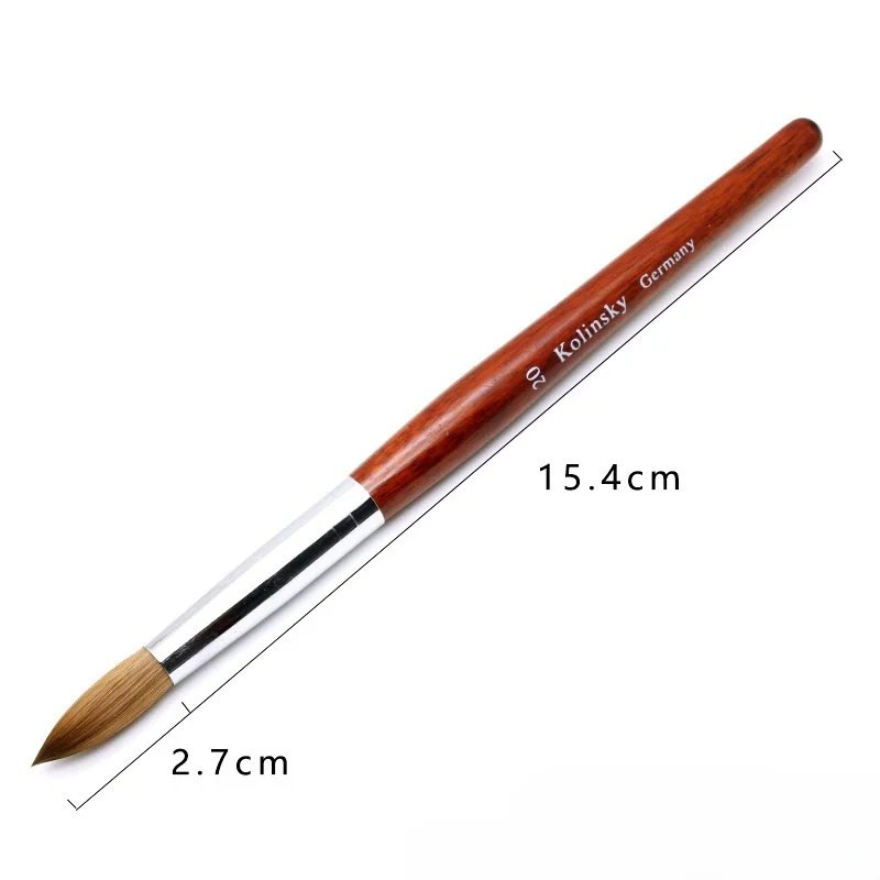 Direct Sale From Factory Mink Hair Kolinsky Crystal Nail Art Pen Single Pack Carved Pen – professional salon use reference, B2B wholesale