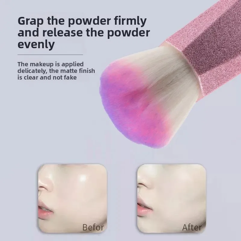 Custom Color Pink Nylon Hair Dust Brush Plastic Handle Size Adjustable Individually – custom packaging and private label branding