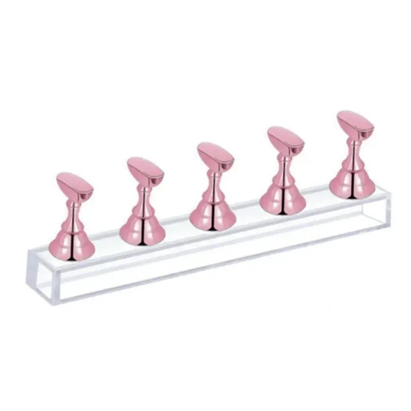 Professional Magnetic Nail Tips Holder Portable Acrylic Display Stand with Magnet 5 – pack size, MOQ, OEM customization options