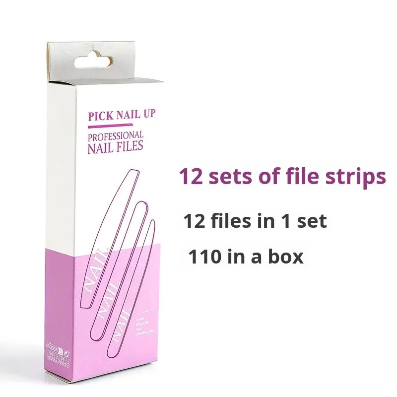12pcs Reusable Nail File Set Double Sided Washable Buffer Multi Grit 80 100 180 - Reusable M... – pack size, MOQ, OEM customization options