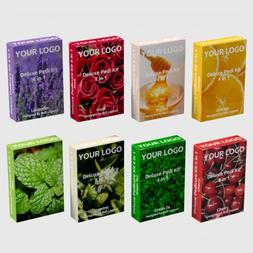 4-in-1 Deluxe Vegan Pedicure Kit – Private Label OEM Pedicure Kit Manufacturer | Nail Legend B2B