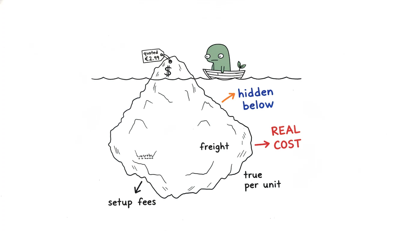 Hidden costs beneath the body butter per-unit price, the part buyers do not see