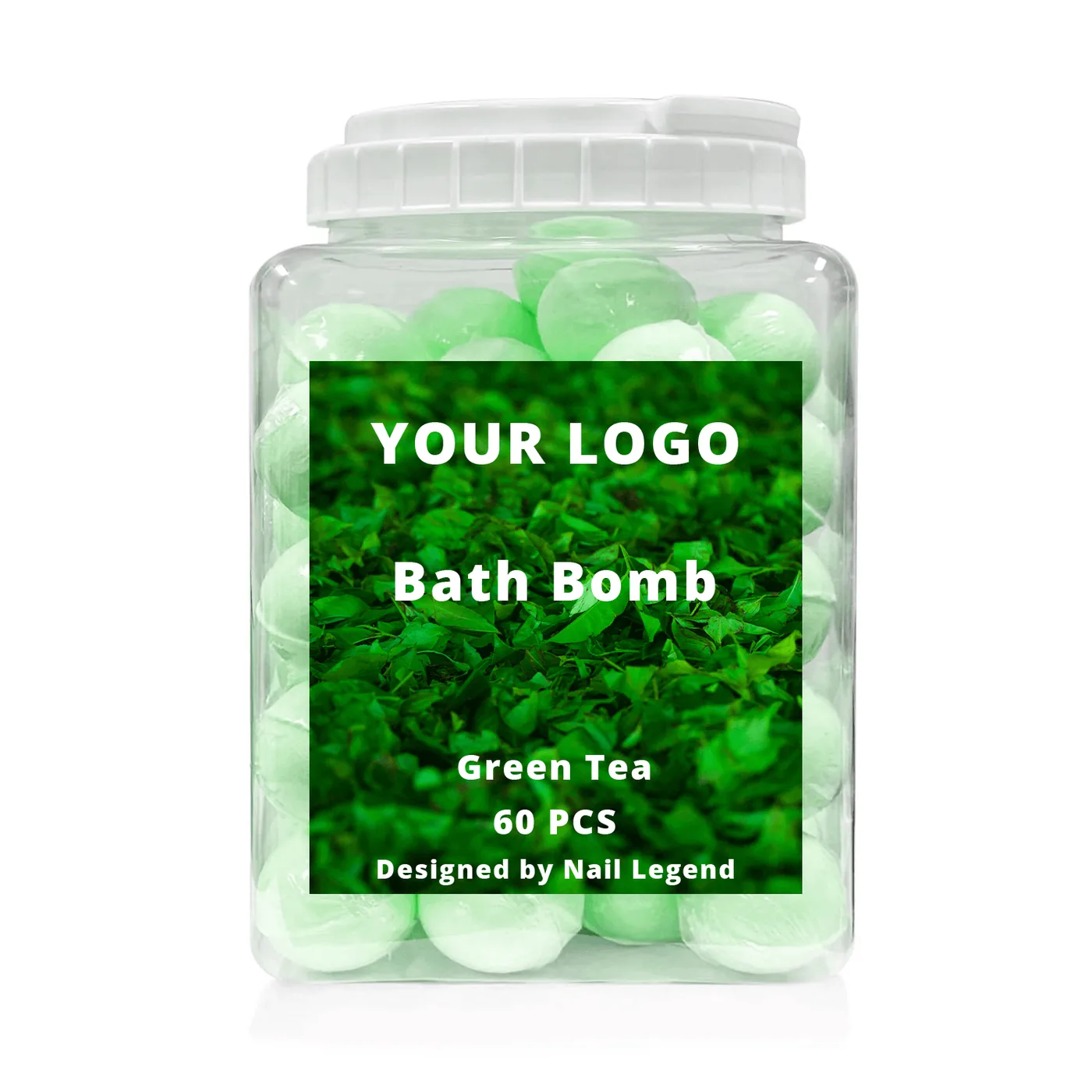 NailLegend Green-Tea-Bath-Bomb OEM private label