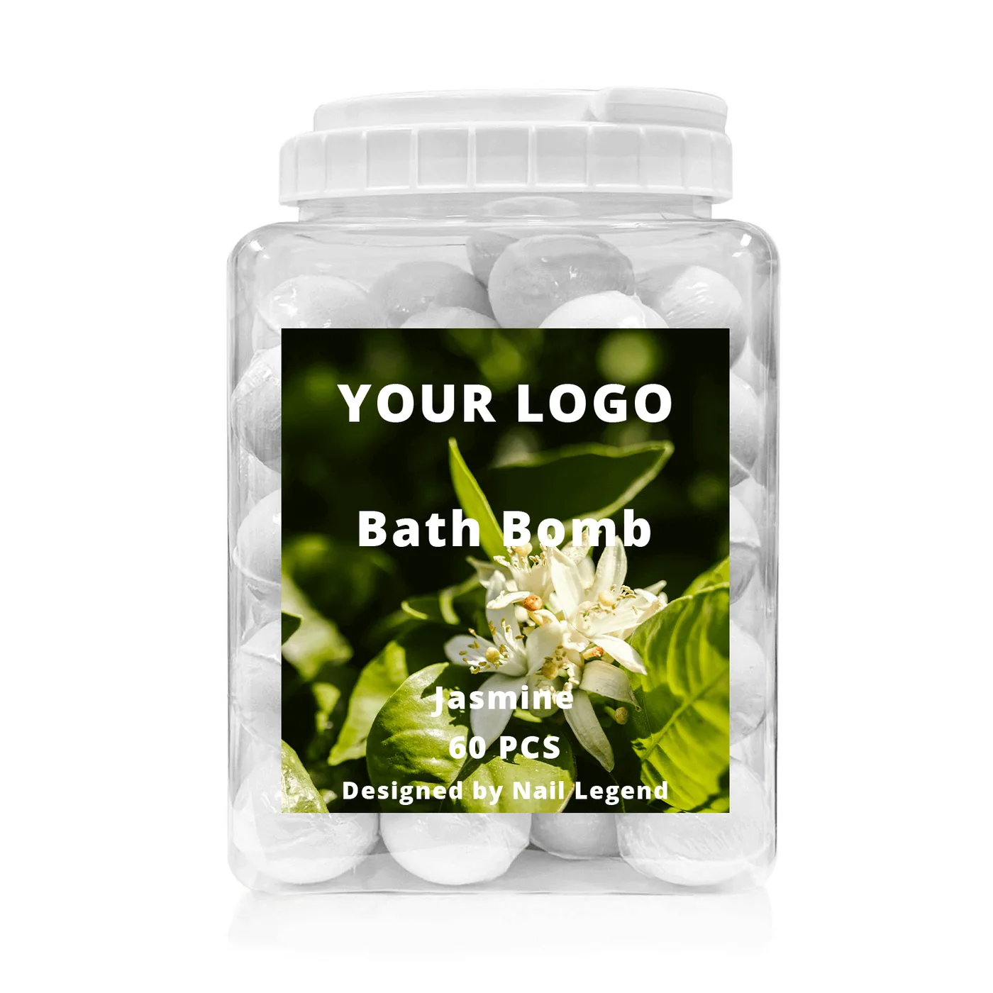 NailLegend Jasmine-Bath-Bomb OEM private label