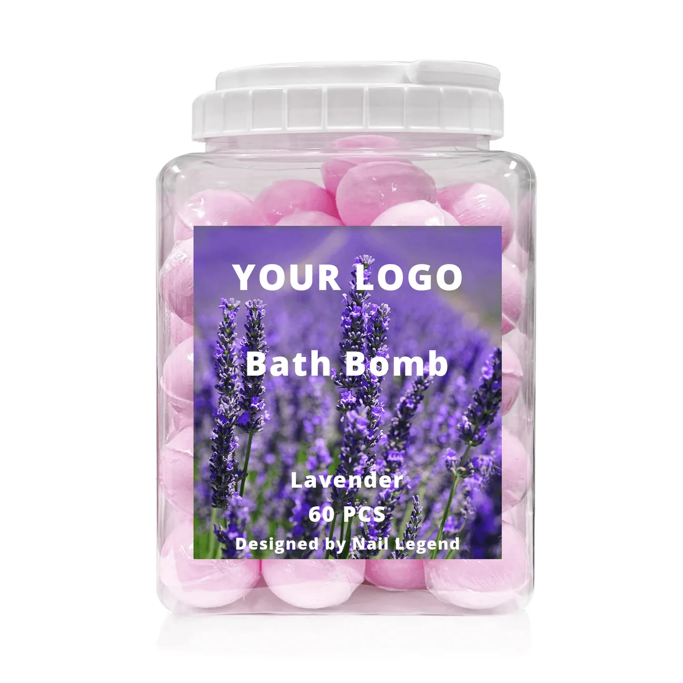 NailLegend Lavender-Bath-Bomb OEM private label