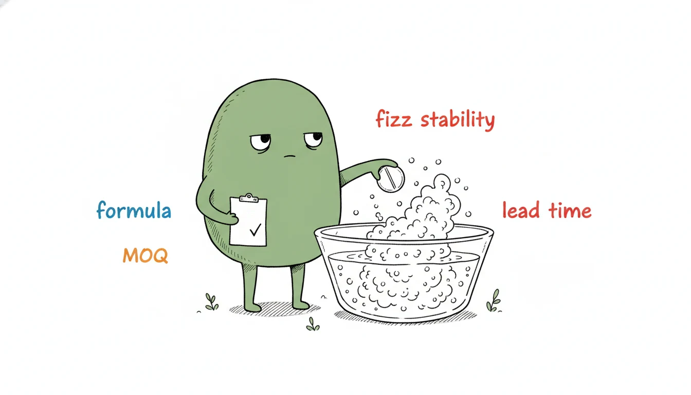 Vetting a foot soak tablet supplier against a checklist: fizz stability, formula, MOQ, lead time