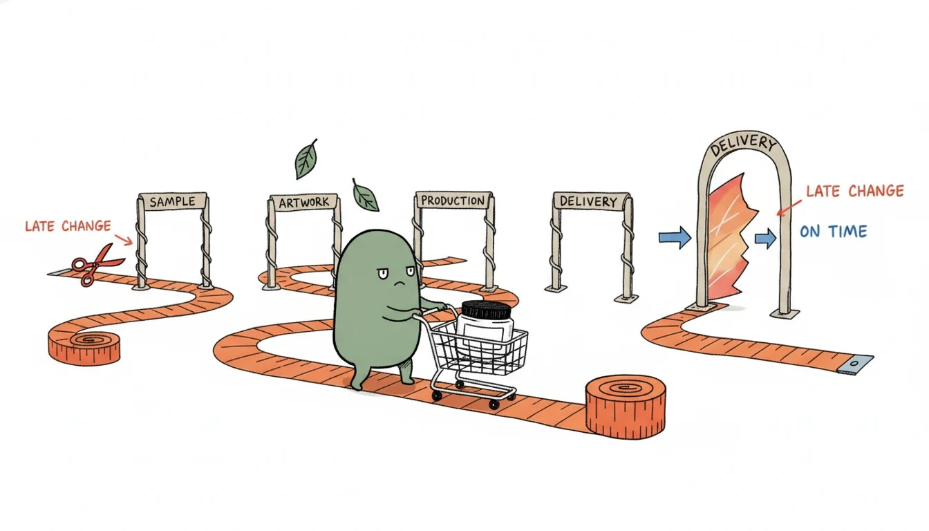 Private label limited-edition launch timeline from sample to delivery